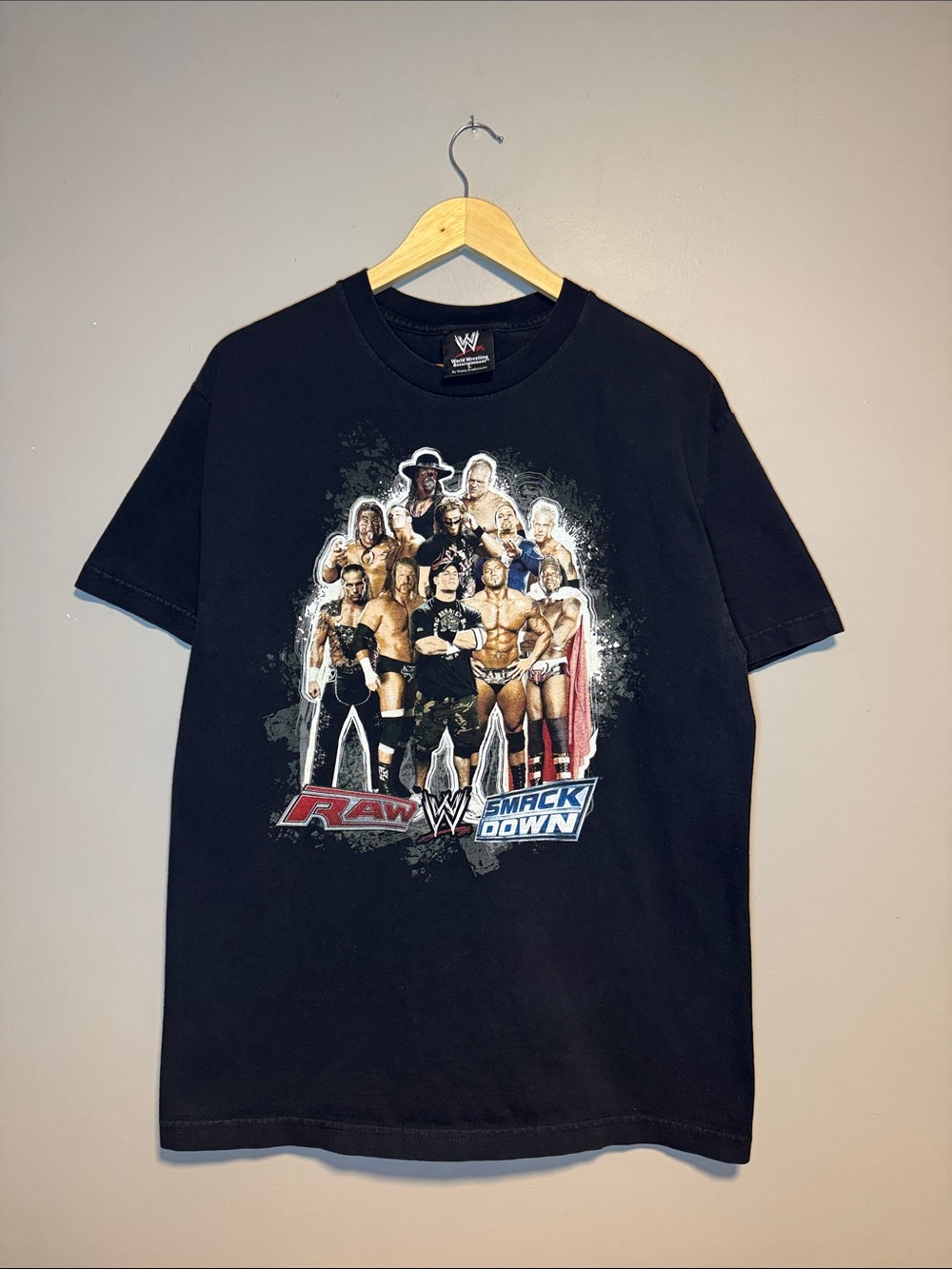 Vintage WWE Raw Smack Down T-Shirt / 2002 / Large